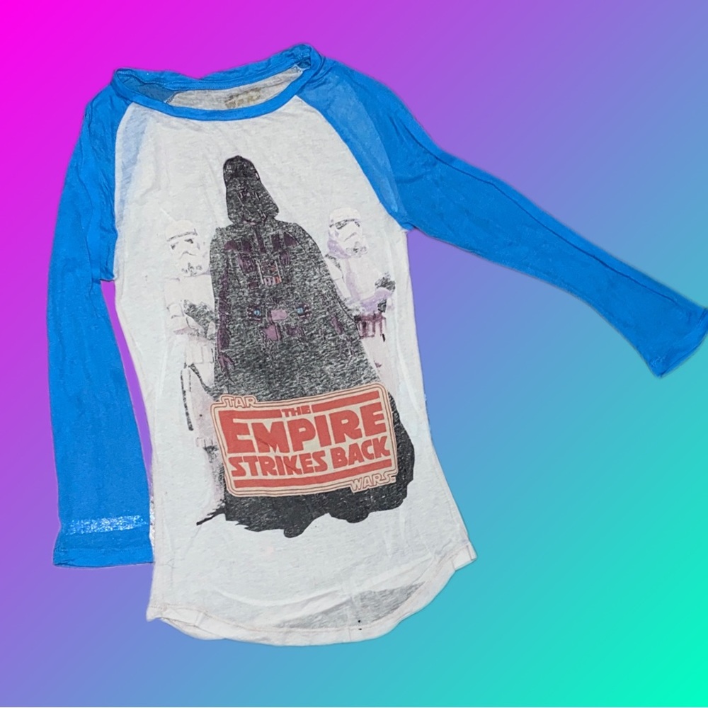 Star Wars super sheer retro baseball tee